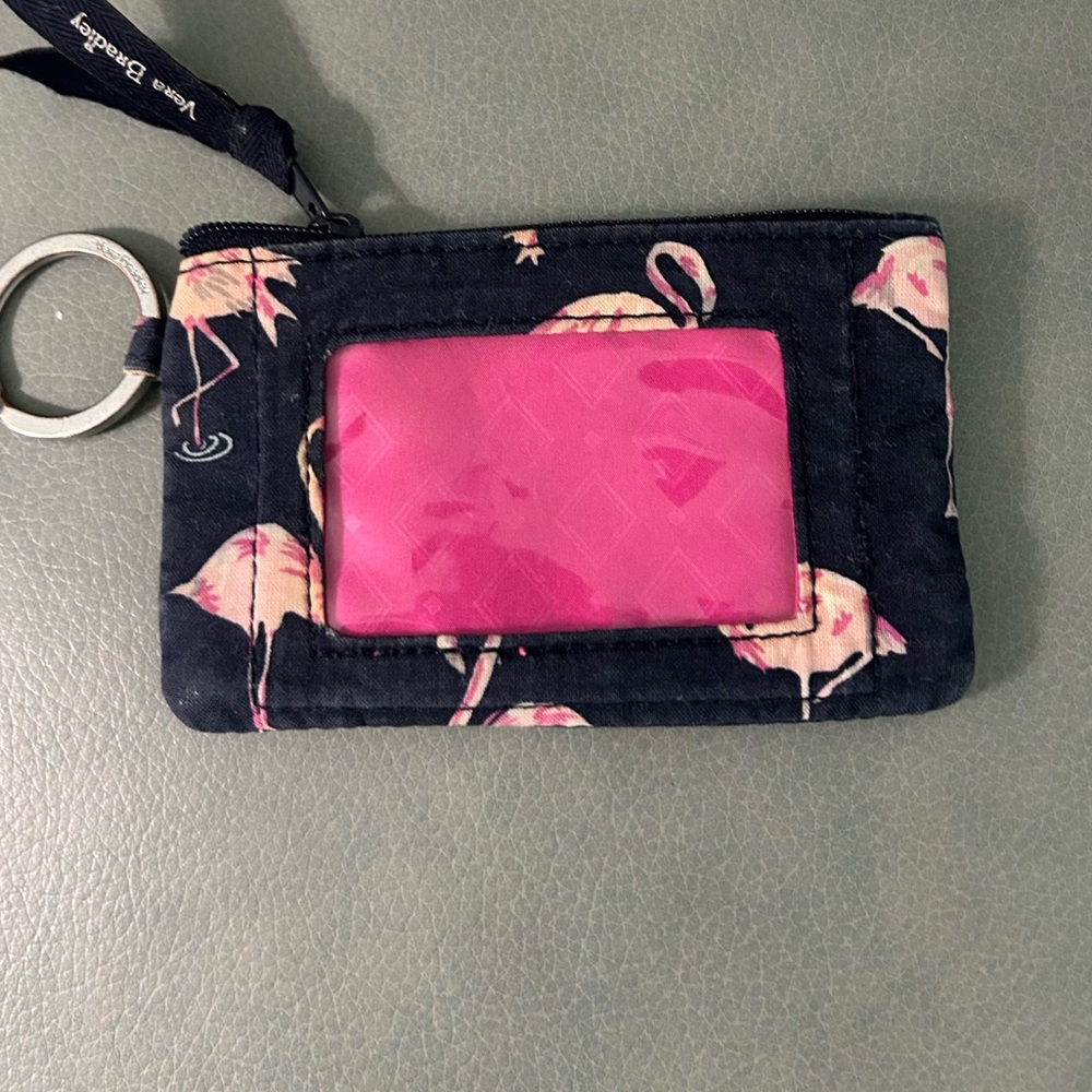 Vera Bradley Black and Pink Card Holder
